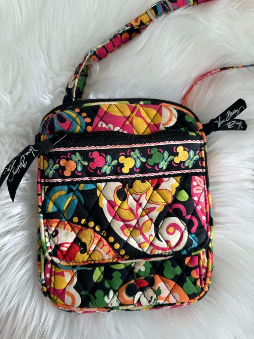 EUC Vera Bradley Disney Parks Mini Hipster Floral Paisley Crossbody